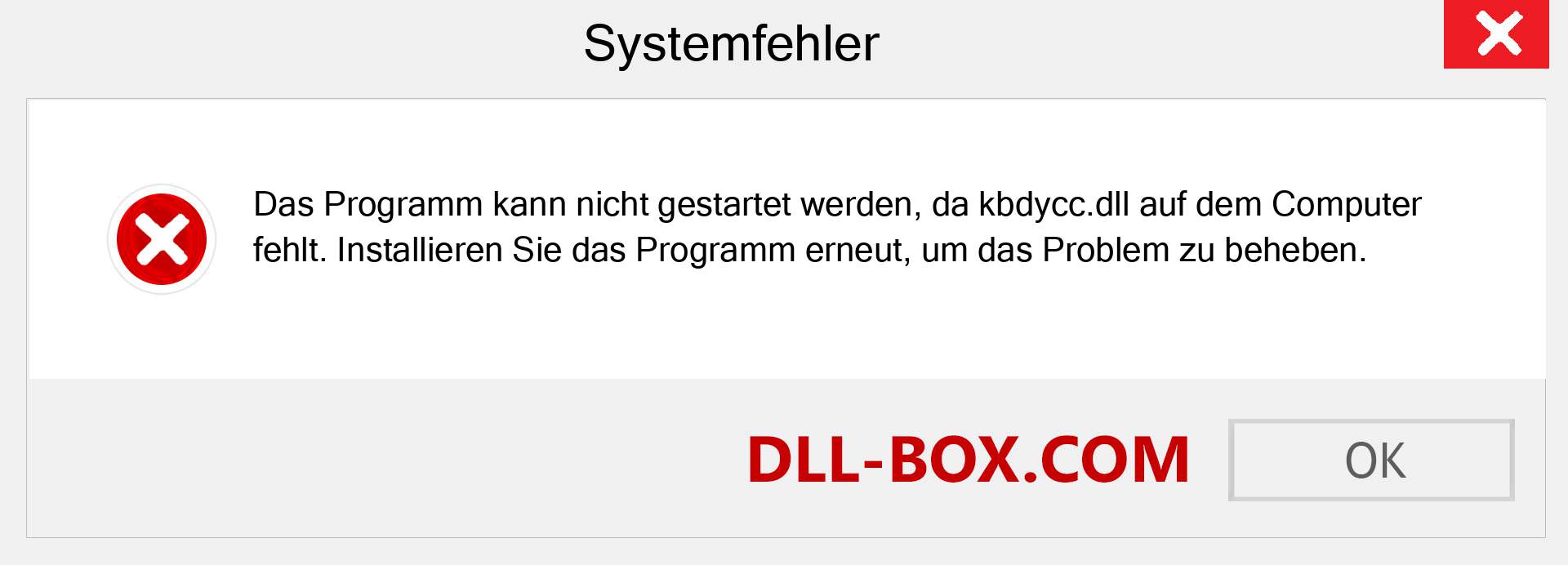 kbdycc.dll-Datei fehlt?. Download für Windows 7, 8, 10 - Fix kbdycc dll Missing Error unter Windows, Fotos, Bildern